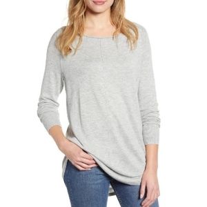 Women's Caslon Shirttail Tunic Sweater